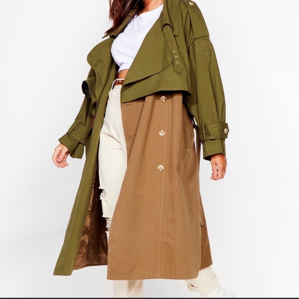 NastyGal Oversized Trench Coat